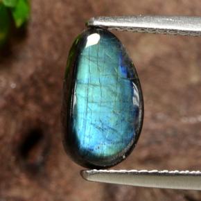 Spectrolite Multicolorido Natural 1.95ct, Forma extravagante, Opaco