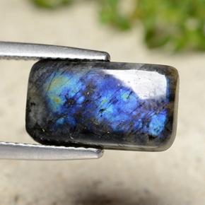 Espectrolita multicolorido natural 3,36ct, almofada cortada, opaco