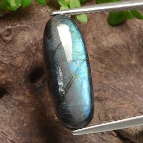 Espectrolita multicolorido natural 4,18ct, corte oval, opaco