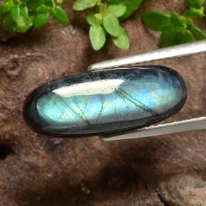 Espectrolita multicolorido natural 4,18ct, corte oval, opaco