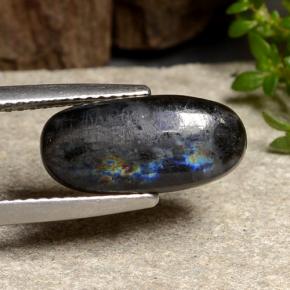 Espectrolita multicolorido natural 3,83ct, corte oval, opaco