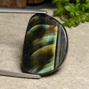 Espectrolita multicolorido natural 8,74ct, forma extravagante, opaco