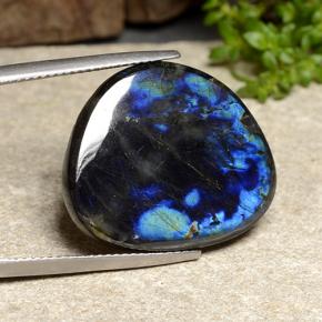 Espectrolita multicolorido natural 12,68ct, forma extravagante, opaco