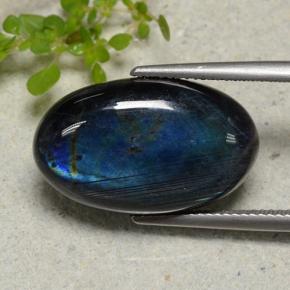 Espectrolita multicolorido natural 12,68ct, corte oval, opaco