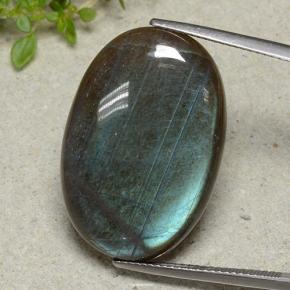 Spectrolite Multicolorido Natural 25.53ct, Corte Oval, Opaco