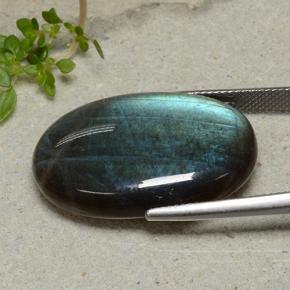 Spectrolite Multicolorido Natural 25.53ct, Corte Oval, Opaco