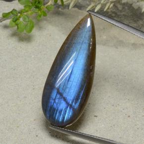 Spectrolite Multicolorido Natural 14.09ct, Formato de pêra, Translúcido