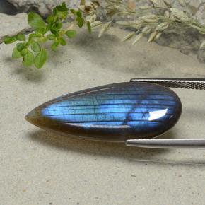 Spectrolite Multicolorido Natural 14.09ct, Formato de pêra, Translúcido