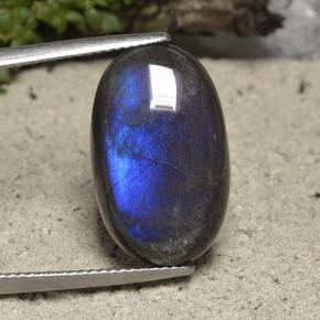 Espectrolita multicolorido natural 10,70ct, corte oval, opaco