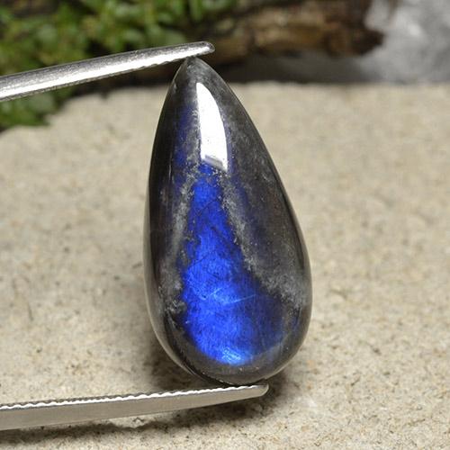 Spectrolite Multicolorido Natural 11.45ct, Formato de pêra, Opaco