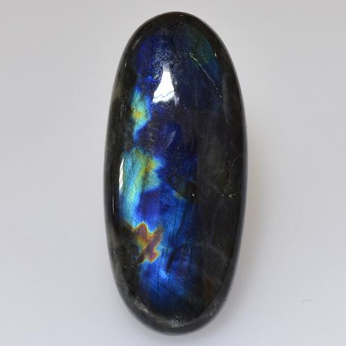 Spectrolite Multicolorido Natural 6.05ct, Corte Oval, Opaco