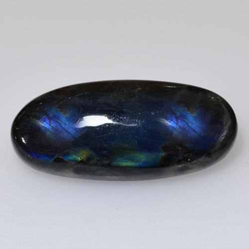 Spectrolite Multicolorido Natural 6.05ct, Corte Oval, Opaco