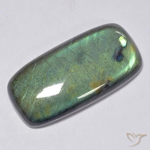 37.60ct Natural Multicolorido Spectrolite, Almofada, Opaco