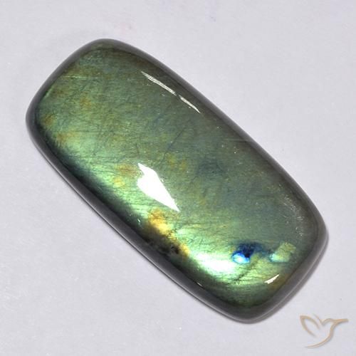 Spectrolite Multicolorido Natural 37.60ct, Almofada, Opaco