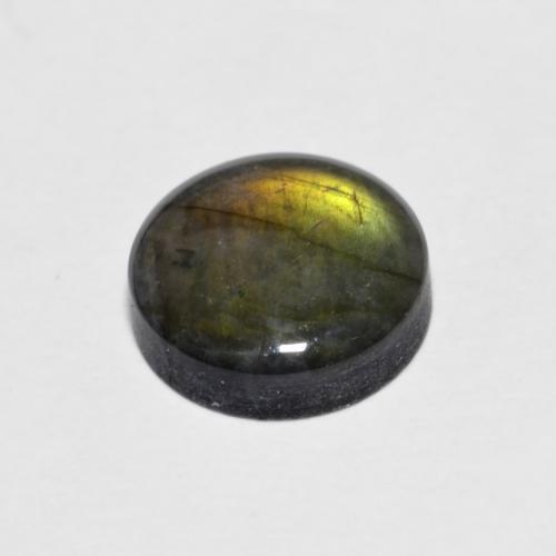 Espectrolita multicolorido natural 1,60ct, corte redondo, opaco