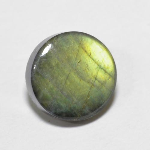 Espectrolita multicolorido natural 1,44ct, corte redondo, opaco
