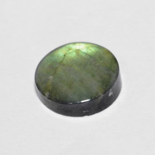 Espectrolita multicolorido natural 1,44ct, corte redondo, opaco