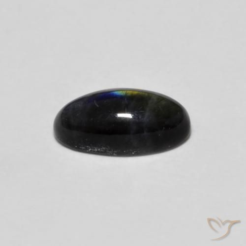Spectrolite Multicolorido Natural 0.77ct, Corte Oval, Opaco
