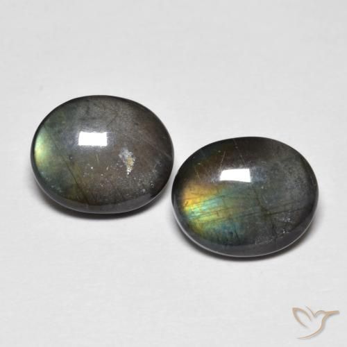 4.35ctw Natural Multicolorido Spectrolite, oval, Opaco