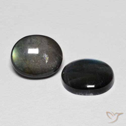 Pedras preciosas de Spectrolite Multicolorido natural de 4.35 ct, oval, Opaco
