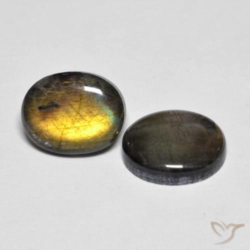 Pedras preciosas de Spectrolite Multicolorido natural de 4.35 ct, oval, Opaco