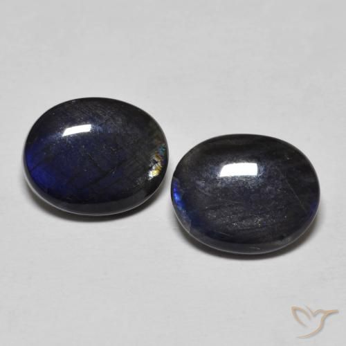 4.46ctw Natural Multicolorido Spectrolite, oval, Opaco