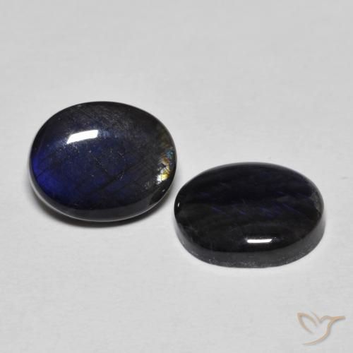 Pedras preciosas de Spectrolite Multicolorido natural de 4.46 ct, oval, Opaco