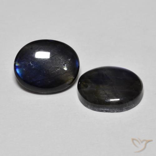 Pedras preciosas de Spectrolite Multicolorido natural de 4.22 ct, oval, Opaco