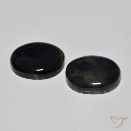 Pedras preciosas de Spectrolite Multicolorido natural de 4.22 ct, oval, Opaco