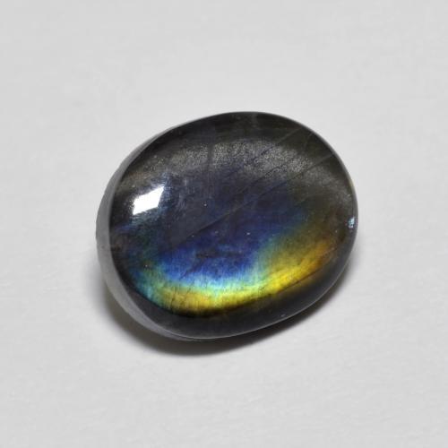 Spectrolite Multicolorido Natural 2.08ct, Corte Oval, Opaco