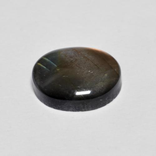 Espectrolita multicolorido natural 2,20ct, corte oval, opaco