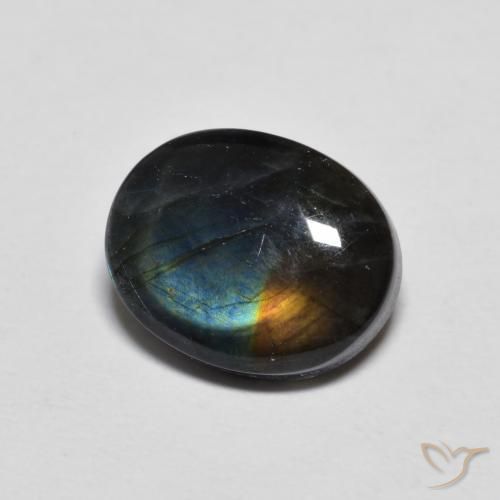 Spectrolite Multicolorido Natural 2.23ct, oval, Opaco