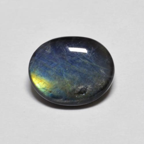 Espectrolita multicolorido natural 2,18ct, corte oval, opaco