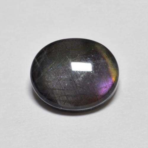 Espectrolita multicolorido natural 2,36ct, corte oval, opaco
