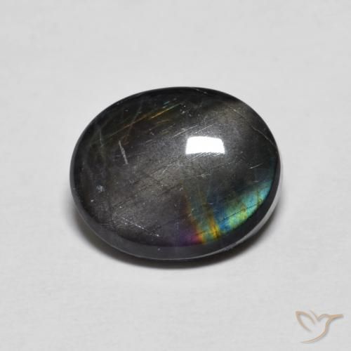 2.27ct Natural Multicolorido Spectrolite, oval, Opaco