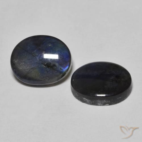 Pedras preciosas de Spectrolite Multicolorido natural de 4.29 ct, oval, Opaco