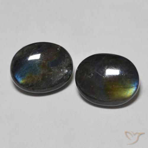 4.18ctw Natural Multicolorido Spectrolite, oval, Opaco