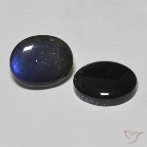 Pedras preciosas de Spectrolite Multicolorido natural de 4.24 ct, oval, Opaco