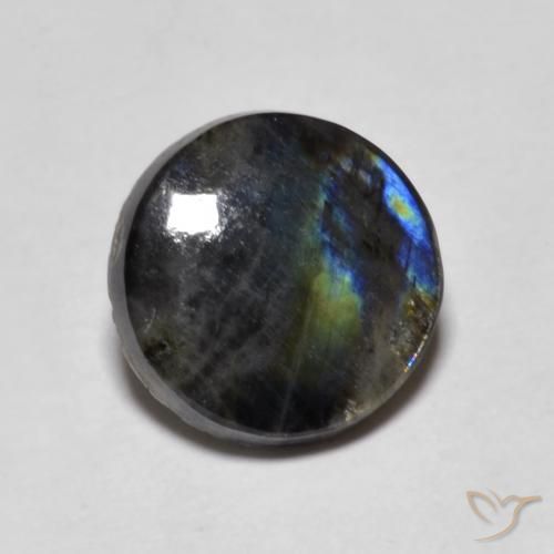 Spectrolite Multicolorido Natural 2.31ct, Redondo, Opaco
