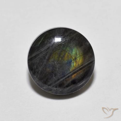1.65ct Natural Multicolorido Spectrolite, Redondo, Opaco