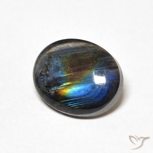 Spectrolite Multicolorido Natural 1.93ct, oval, Opaco
