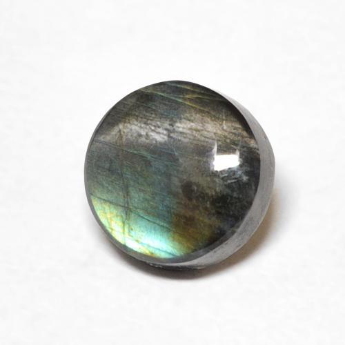 Spectrolite Multicolorido Natural 1.34ct, Redondo, Opaco