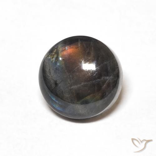 Spectrolite Multicolorido Natural 1.71ct, Redondo, Opaco