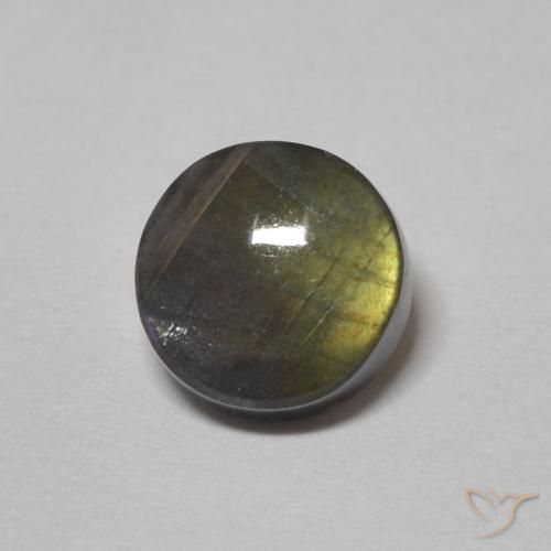 1.30ct Natural Multicolorido Spectrolite, Redondo, Opaco