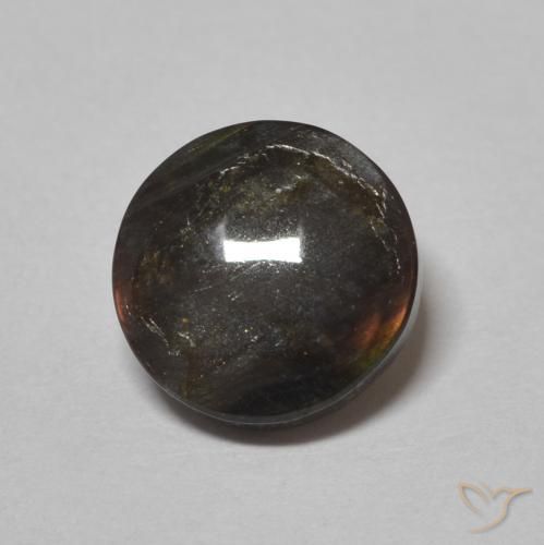 1.51ct Natural Multicolorido Spectrolite, Redondo, Opaco