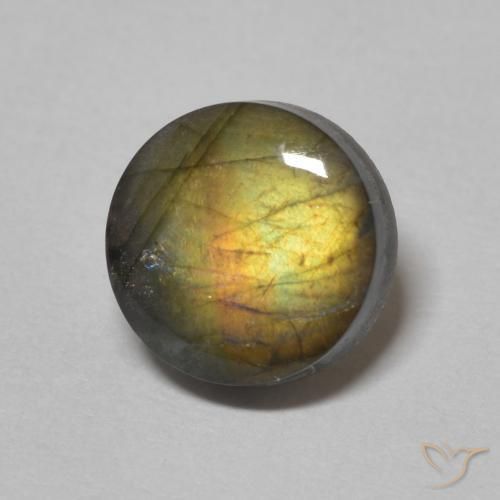 Spectrolite Multicolorido Natural 1.66ct, Redondo, Opaco