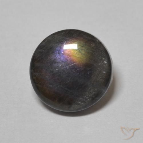1.52ct Natural Multicolorido Spectrolite, Redondo, Opaco