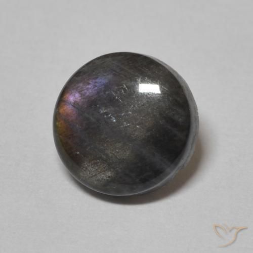 Spectrolite Multicolorido Natural 1.52ct, Redondo, Opaco