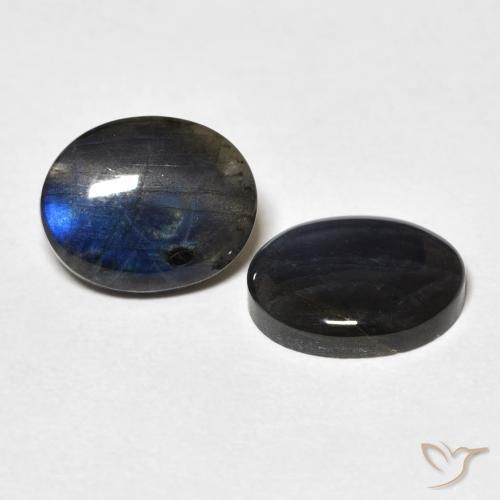 Pedras preciosas de Spectrolite Multicolorido natural de 3.91 ct, oval, Opaco