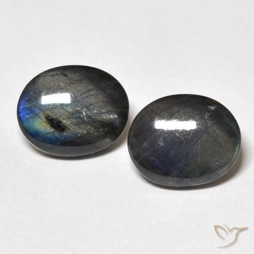 4.34ctw Natural Multicolorido Spectrolite, oval, Opaco